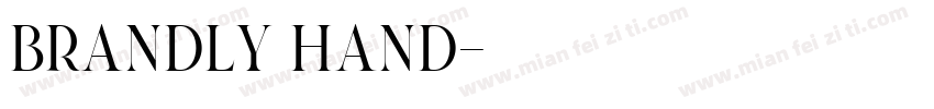 brandly hand字体转换